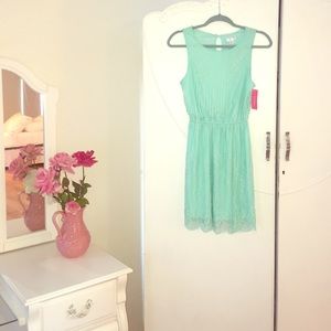Aqua Lace Dress