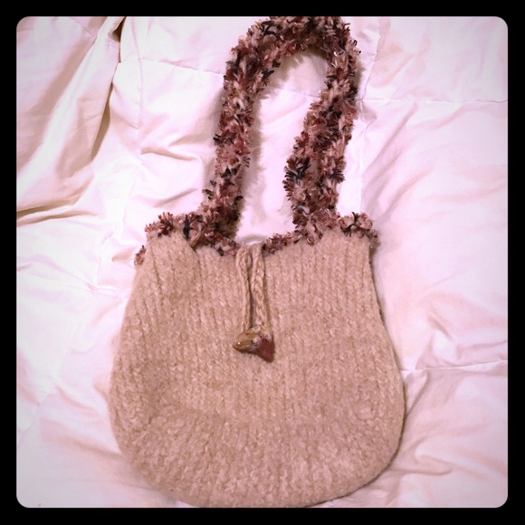 Handmade wool purse
