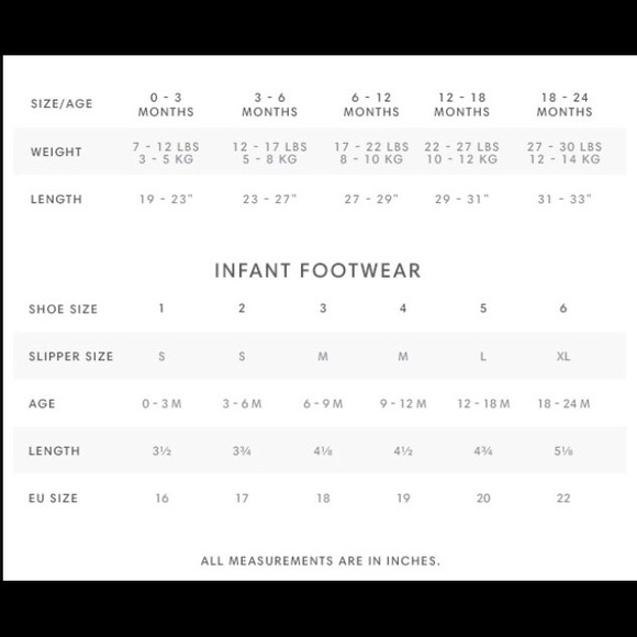 Sizing Guide for Babies - Picture 2 of 4