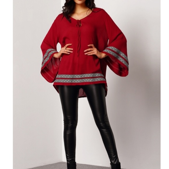 |HP| 🆕RED EMBROIDERED TOP - Picture 4 of 4