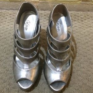 silver heels