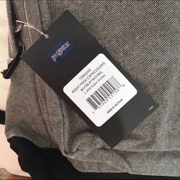 NWT JANSPORT 🎒 THE RIGHT PACK in tweed •FIRM• - Picture 2 of 4