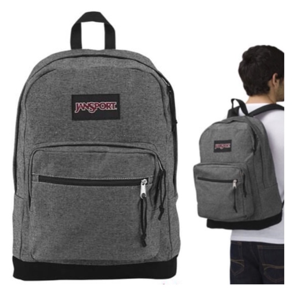 NWT JANSPORT 🎒 THE RIGHT PACK in tweed •FIRM• - Picture 3 of 4