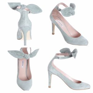 Carven Cha Tal Noeud heels in Celadon