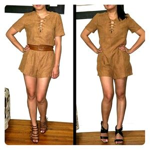 Cute brown romper