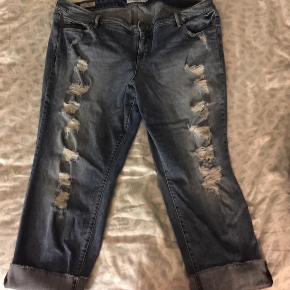 Torrid deconstructed jeans - size 22