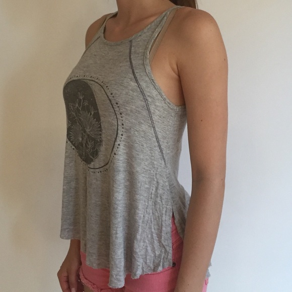 Grey Tank top with design by Threads Studio - Picture 1 of 3