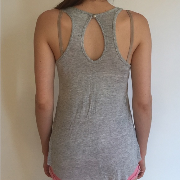 Grey Tank top with design by Threads Studio - Picture 3 of 3
