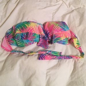 Hula Honey Tropical Bandeau Bikini Top!