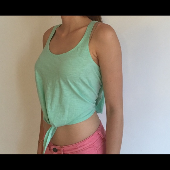 Turquoise Crop Top by PINK (Victoria's Secret)