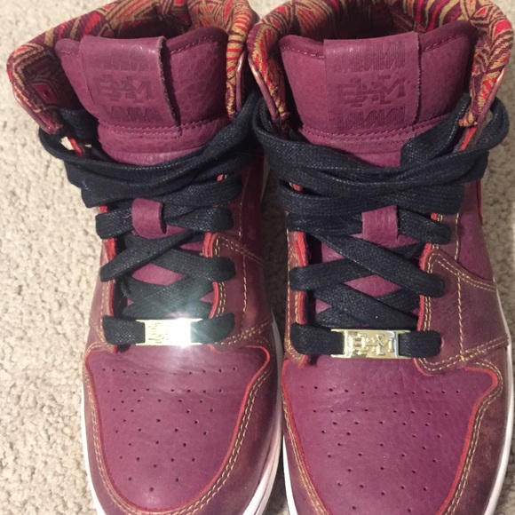 Nike Shoes - 2014 Black History Month Air Jordan I Mid Maroon