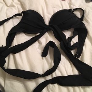 Black Strappy Sexy Swim Top!