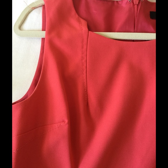 Coral sleeveless dress