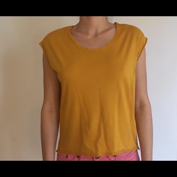 Mustard Yellow T-Shirt from Zara