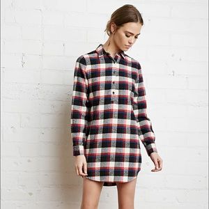 clearance Forever 21 flannel shirt dress