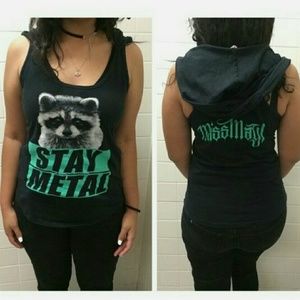 Stay metal tank top w/ hoodie