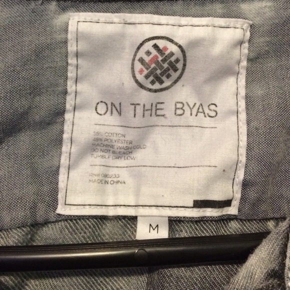 Blue-ish and gray plaid women's large shirt. - Picture 2 of 3