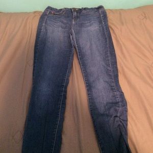 Blue skinny jeans