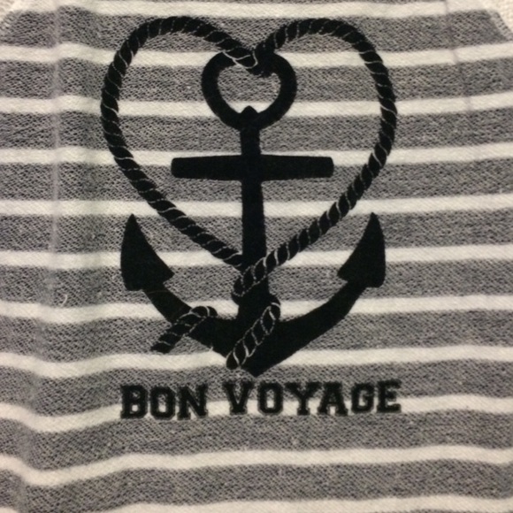 Bon voyage anchor striped shirt - Picture 2 of 4