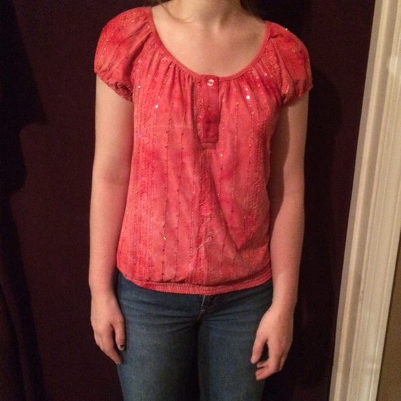 Pink/red blouse - Picture 1 of 3