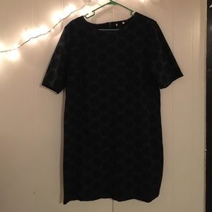 Blue and Black Polka Dot Gap Dress
