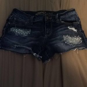 Ripped Jean shorts