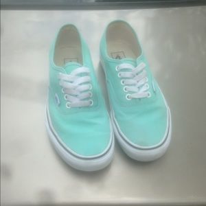 seafoam green vans