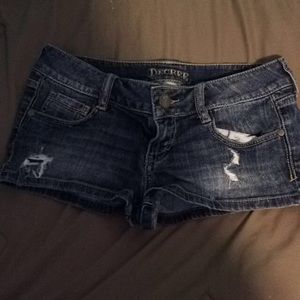 Ripped Jean shorts