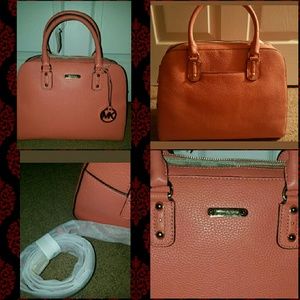 Grape fruit satchel purse Michael Kors authentic