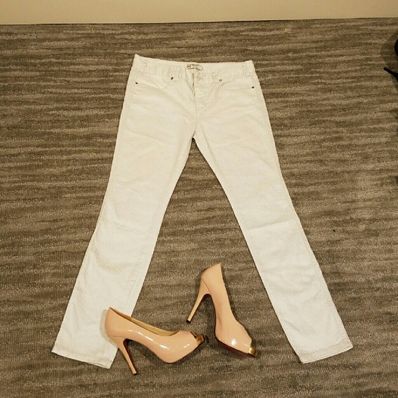 Free People White Skinny jeans