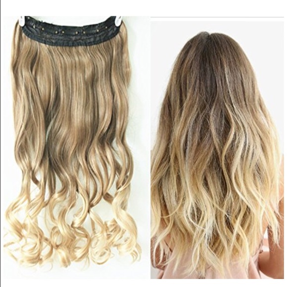 👍🏼😍Ombre 3/4 clip on full head extension 💁🏻