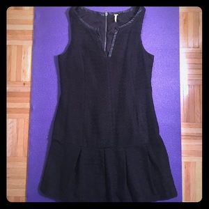 Free People Tweed Dress with pleated mini skirt