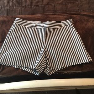 EXPRESS grey and white striped shirts.