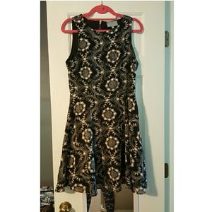 Skies are Blue Fit and Flare Dress