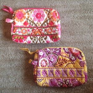 2 Vera Bradley Small Cosmetic Bags