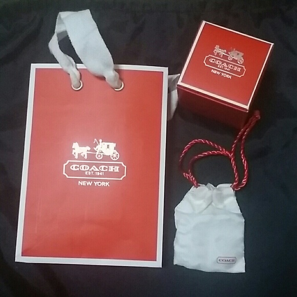 Coach: mini shopping bag, box, jewelry bag