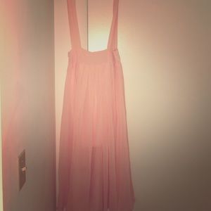 Skirt with overalls straps