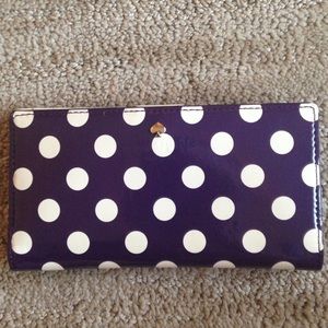 kate spade polka dot wallet
