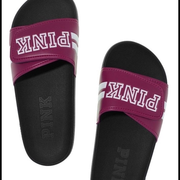 VS Pink Slides Brand New! Maroon