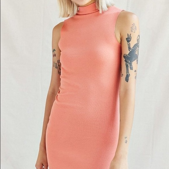 Urban Renewal Tight Midi Mock Turtleneck Dress