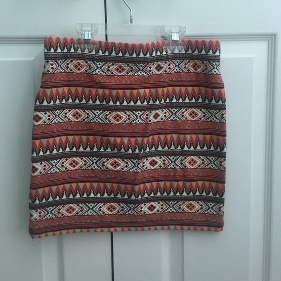 Aztec Print Pencil Skirt