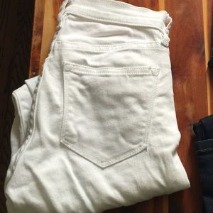 J crew skinny ankle jeans white size 24.