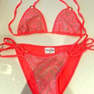 XL Beach Bunny Swimsuit in Coral