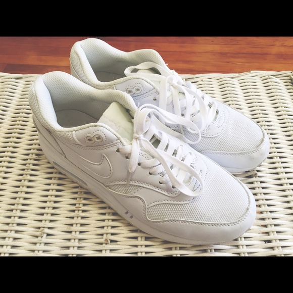 All white sneakers.