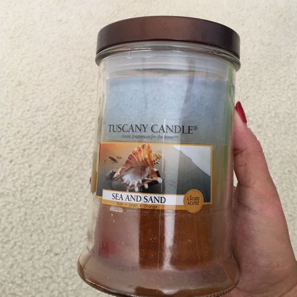 Tuscany sea and sand candle