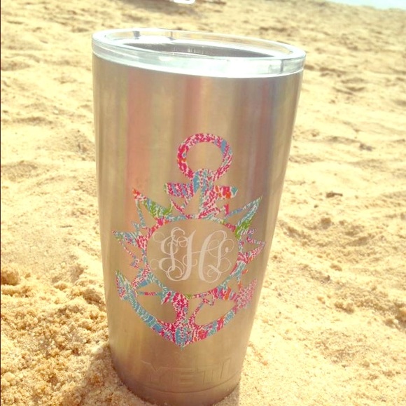Lilly Pulitzer monogram decal