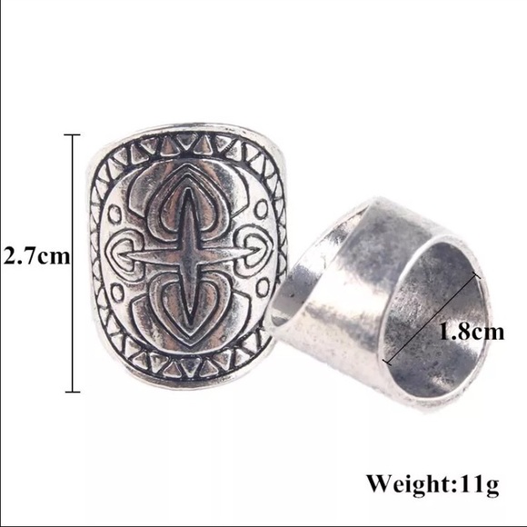 BEAUTIFUL Ancient Silver Bohemian Style 4pc Rings - Picture 4 of 4