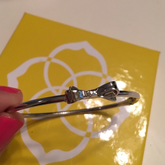 Kate Spade hinged bangle bow bracelet