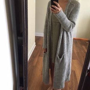 Free People Oversized Wool Blend Long Cardigan
