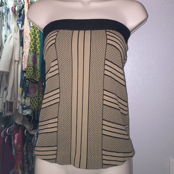 Black and Tan BCBG tube top